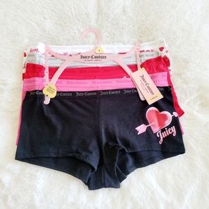 ❤️JUICY COUTURE BRAND NEW 5-PACK BOYSHORTS SIZE L
